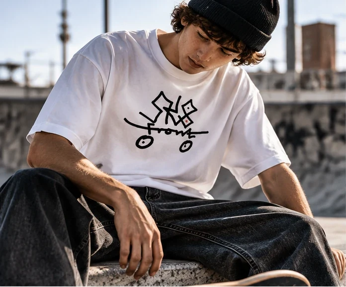 T-shirt SK8FRONT w skateparku
